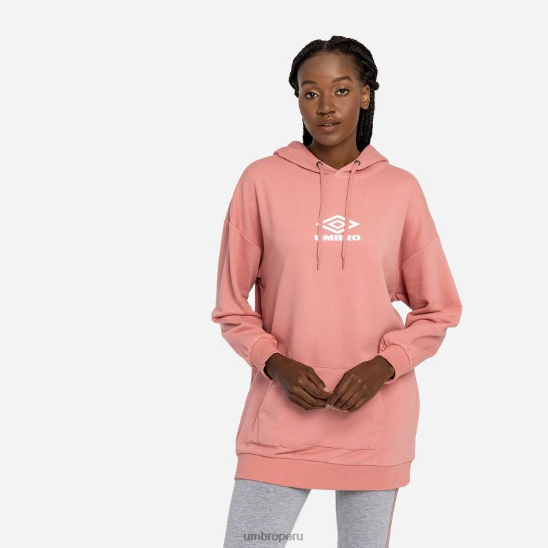 capucha extragrande con diamantes oh mujer ropa 64RRH442 Umbro roseta/blanco