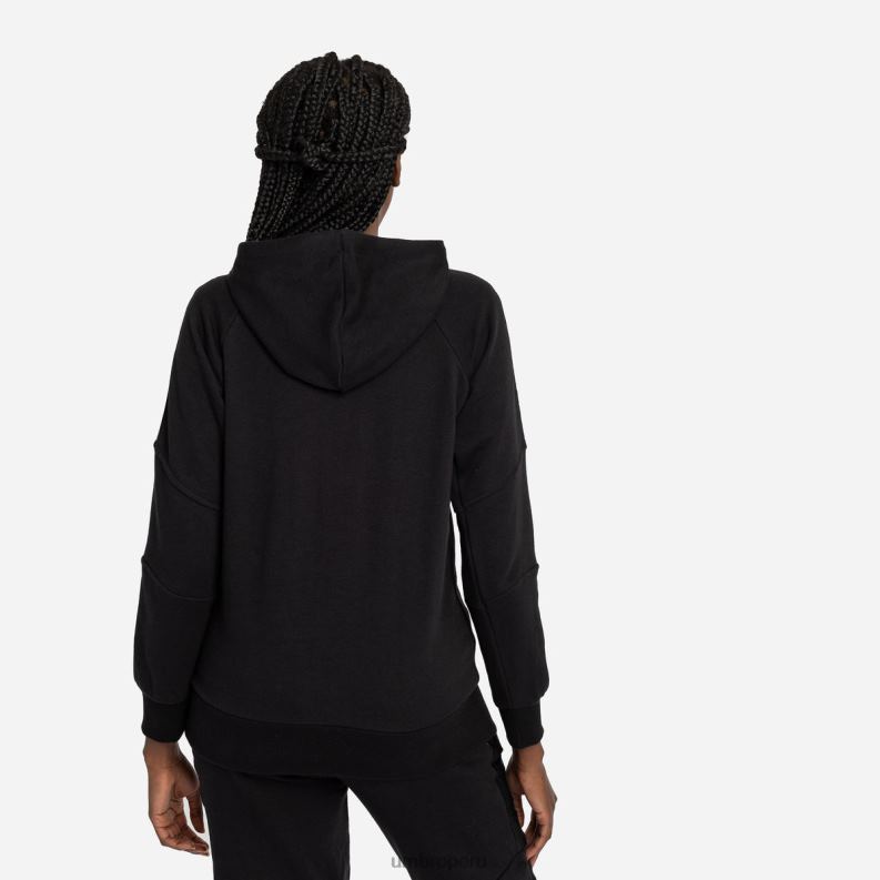 capucha oh con cremallera de 1/2 y cinta de diamantes mujer ropa 64RRH438 Umbro negro