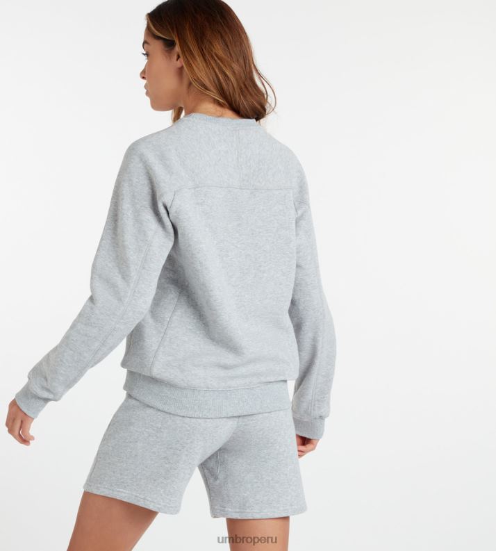 club de ocio sudor mujer ropa 64RRH432 Umbro gris jaspeado/blanco