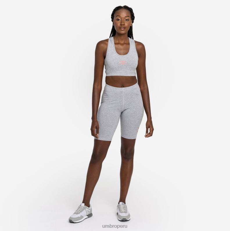 sujetador deportivo de diamantes mujer ropa 64RRH528 Umbro gris jaspeado/roseta