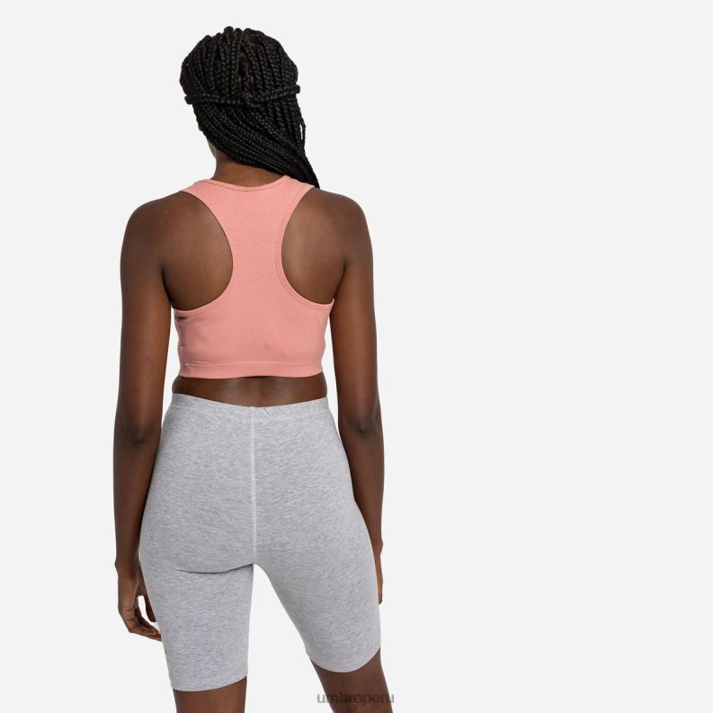 sujetador deportivo de diamantes mujer ropa 64RRH530 Umbro roseta/blanco