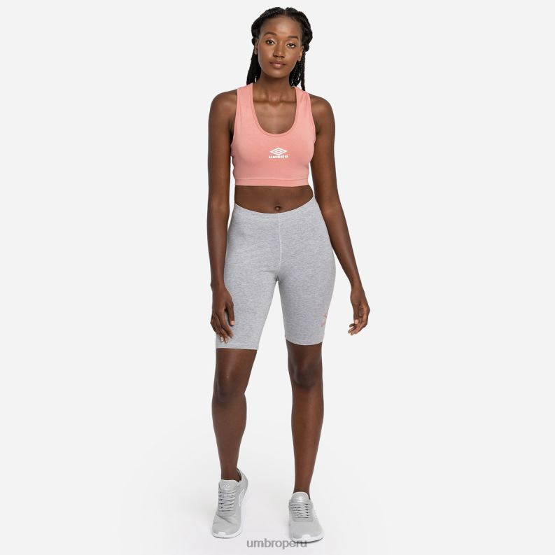 sujetador deportivo de diamantes mujer ropa 64RRH530 Umbro roseta/blanco