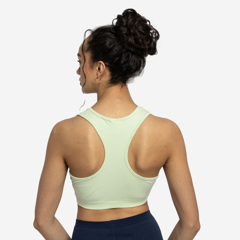 sujetador deportivo de diamantes mujer ropa 64RRH531 Umbro espuma de mar/blanco