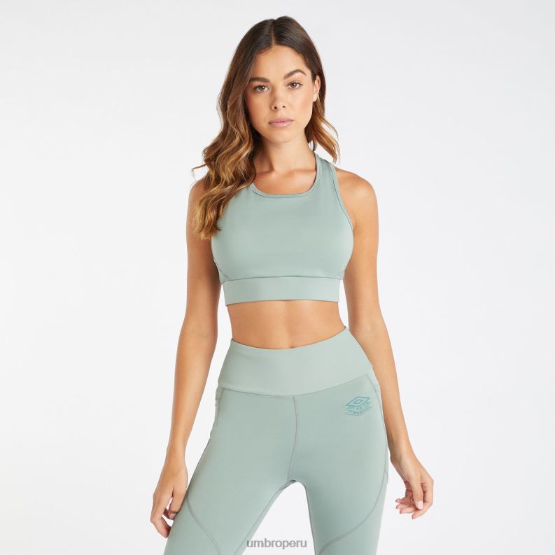 sujetador deportivo de entrenamiento profesional mujer ropa 64RRH523 Umbro verde chino