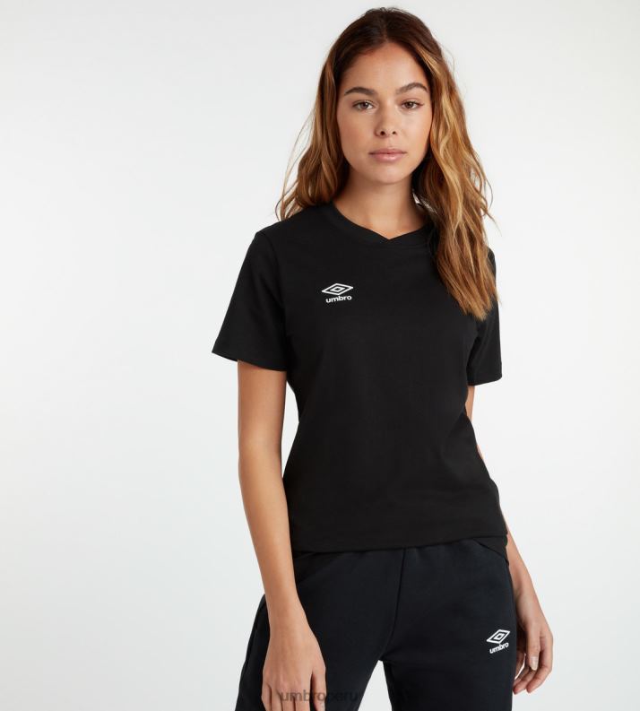 camiseta club de ocio mujer ropa 64RRH402 Umbro blanco negro