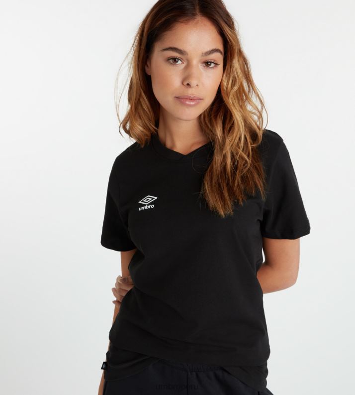 camiseta club de ocio mujer ropa 64RRH402 Umbro blanco negro