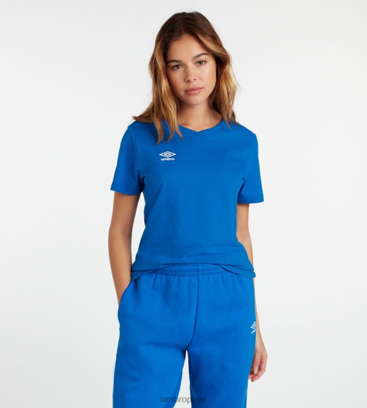 camiseta club de ocio mujer ropa 64RRH403 Umbro dos real/blanco