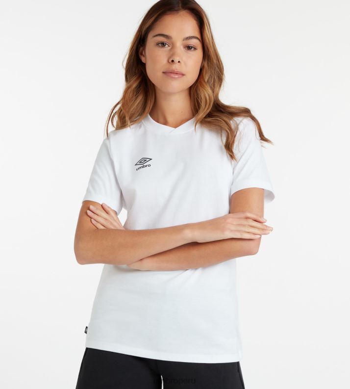 camiseta club de ocio mujer ropa 64RRH404 Umbro blanco negro
