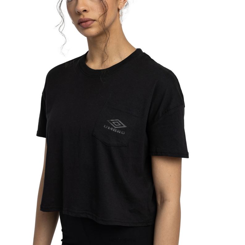 camiseta corta de diamantes mujer ropa 64RRH406 Umbro negro