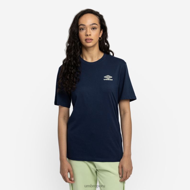 camiseta de novio de diamante mujer ropa 64RRH421 Umbro humor índigo/espuma de mar