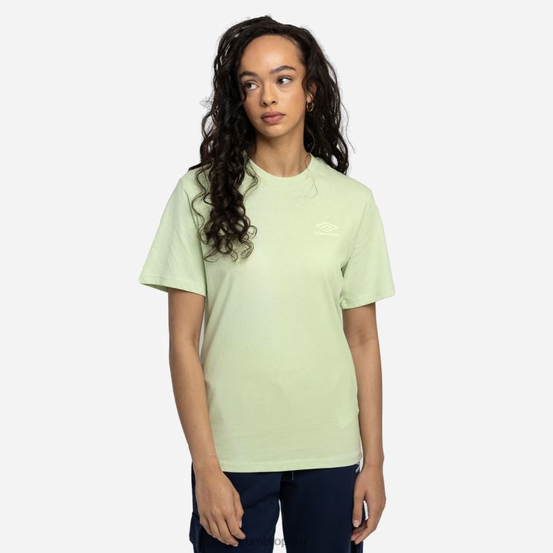 camiseta de novio de diamante mujer ropa 64RRH423 Umbro espuma de mar/blanco