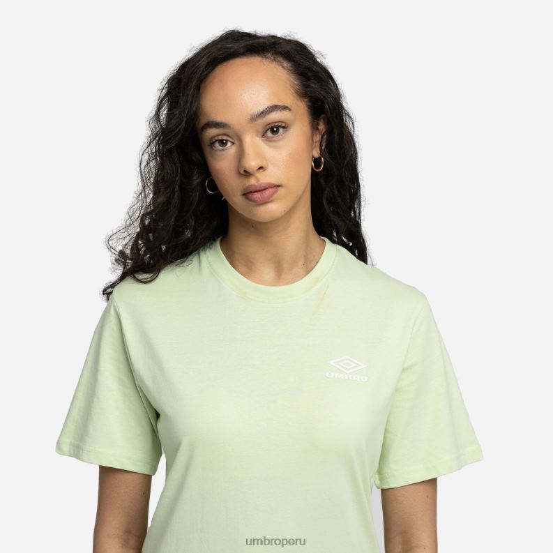 camiseta de novio de diamante mujer ropa 64RRH423 Umbro espuma de mar/blanco