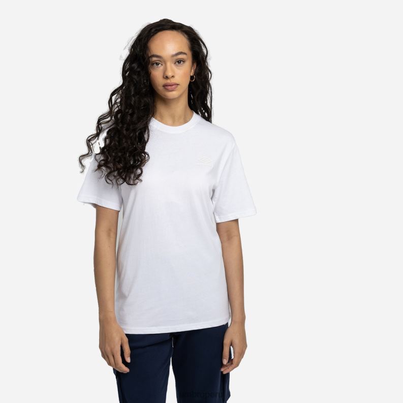 camiseta de novio de diamante mujer ropa 64RRH424 Umbro blanco