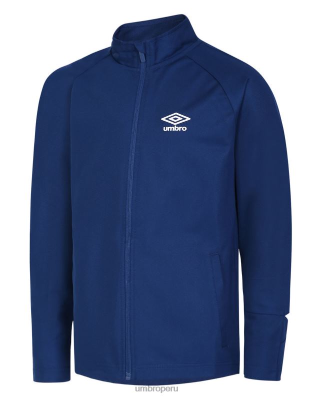 traje de punto de entrenamiento total niños ropa 64RRH662 Umbro dos azul marino/blanco