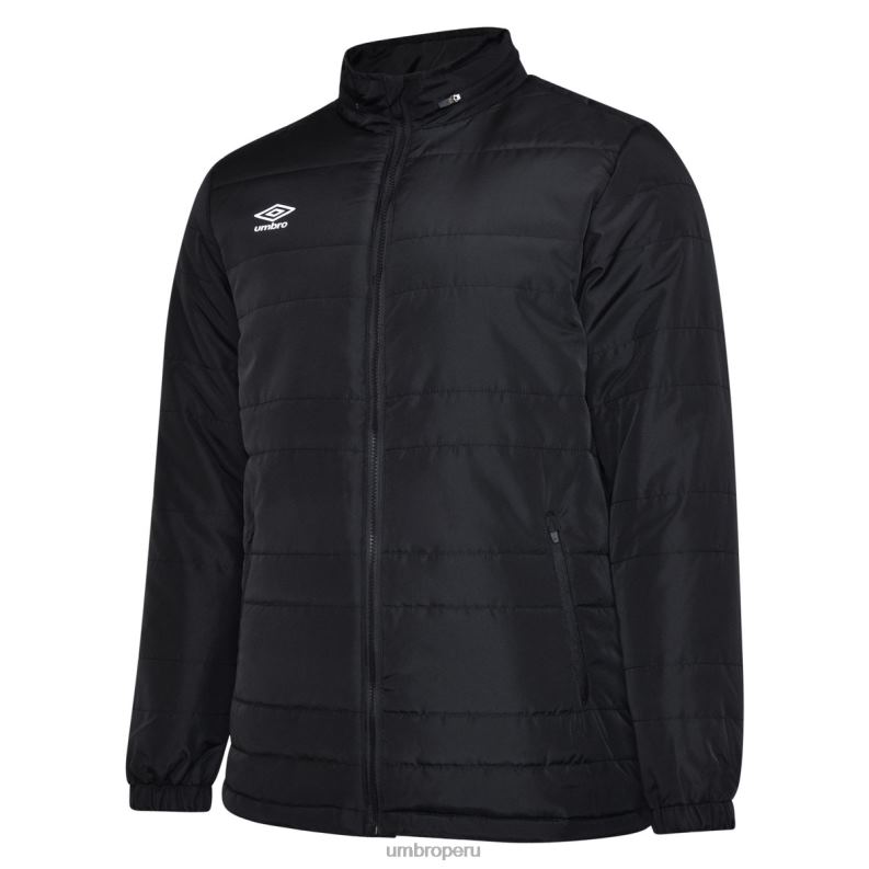 chaqueta de banquillo club Essential júnior niños ropa 64RRH689 Umbro negro