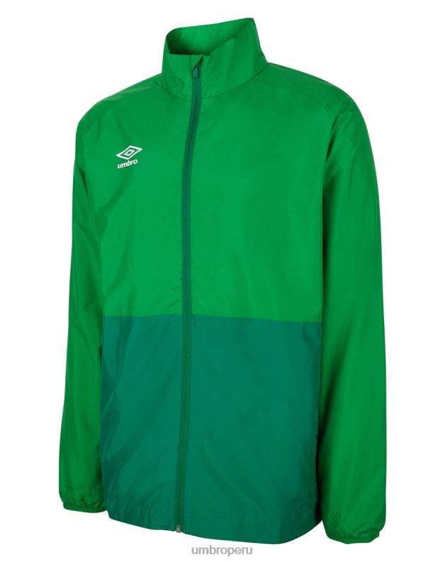 chaqueta de ducha de entrenamiento junior niños ropa 64RRH675 Umbro dos esmeralda/verde verde