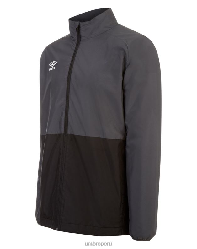 chaqueta de ducha de entrenamiento junior niños ropa 64RRH676 Umbro negro carbón
