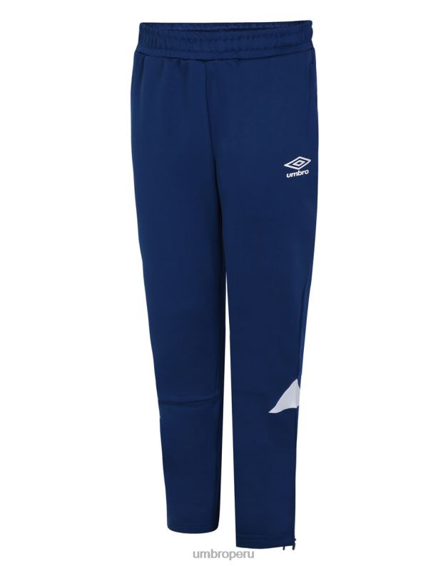 pantalón cónico de entrenamiento total niños ropa 64RRH657 Umbro dos azul marino/blanco