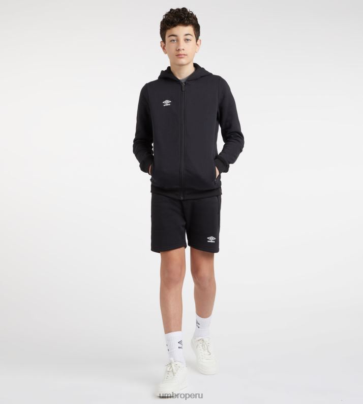 club ocio zt sudadera con capucha junior niños ropa 64RRH615 Umbro blanco negro