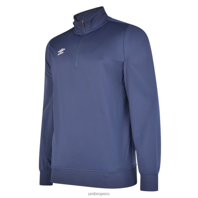 sudadera club esencial con media cremallera junior niños ropa 64RRH623 Umbro azul marino oscuro