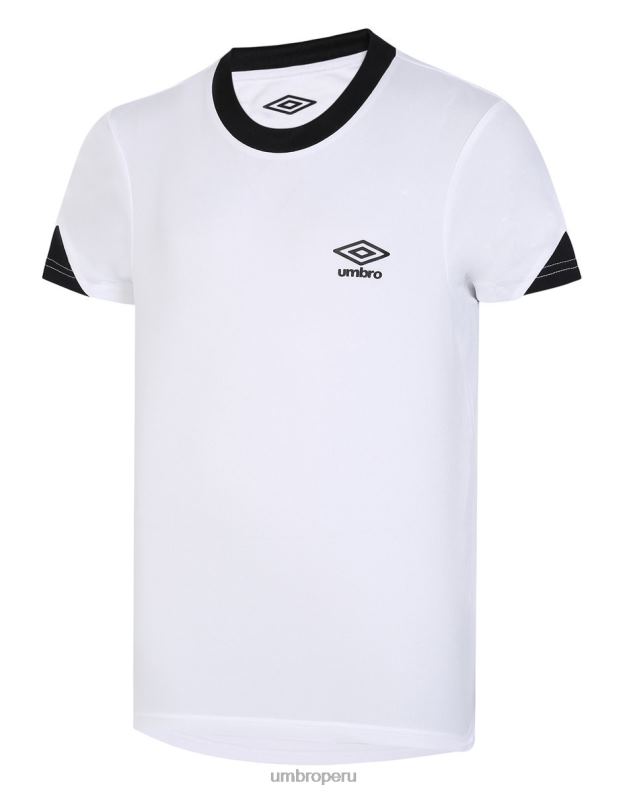 camiseta de entrenamiento total niños ropa 64RRH587 Umbro blanco negro