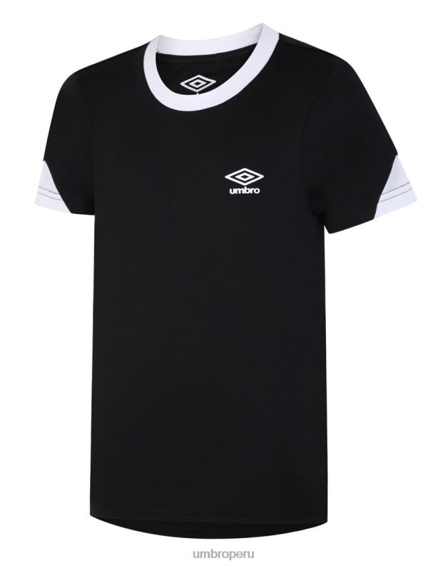camiseta de entrenamiento total niños ropa 64RRH588 Umbro blanco negro