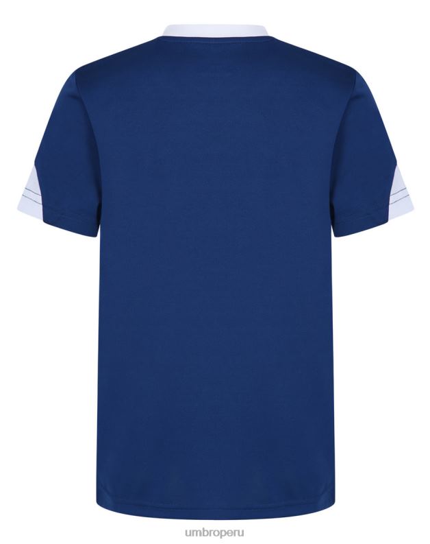 camiseta de entrenamiento total niños ropa 64RRH589 Umbro dos azul marino/blanco