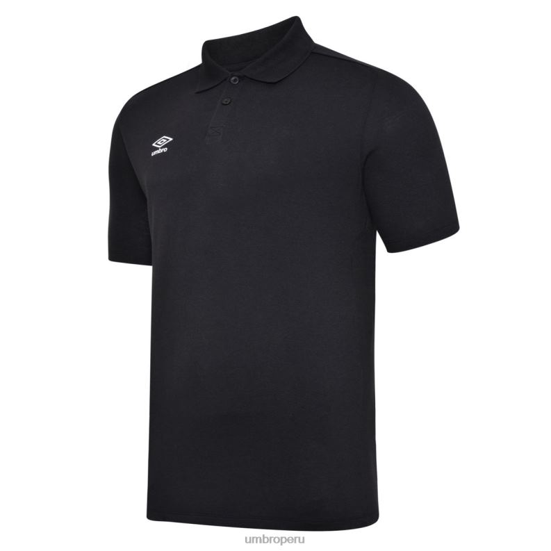 polo esencial junior niños ropa 64RRH594 Umbro blanco negro