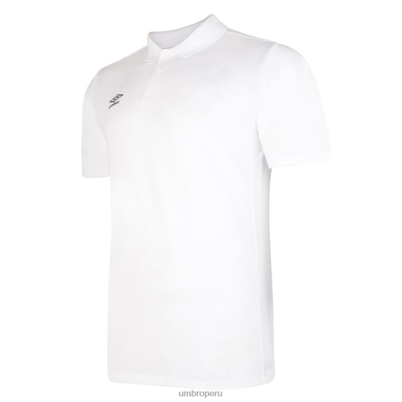 polo esencial junior niños ropa 64RRH601 Umbro blanco negro