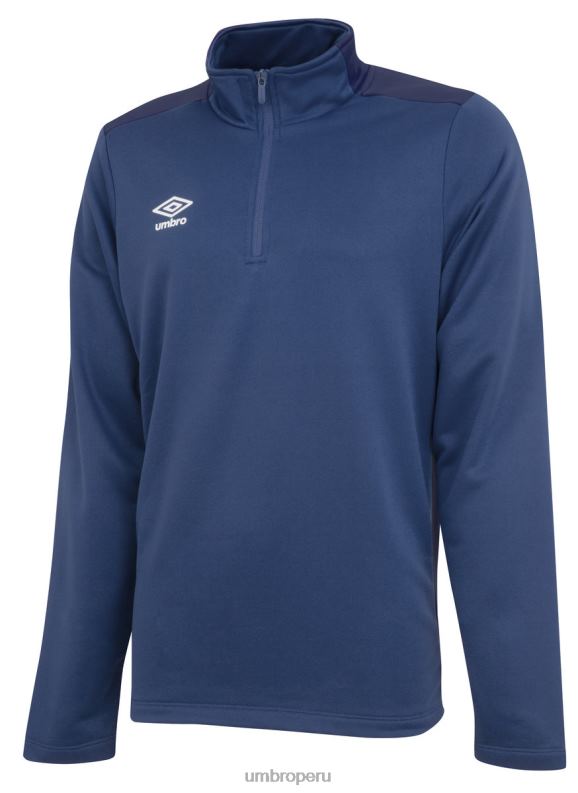 top con media cremallera junior niños ropa 64RRH604 Umbro azul marino tw/azul marino oscuro