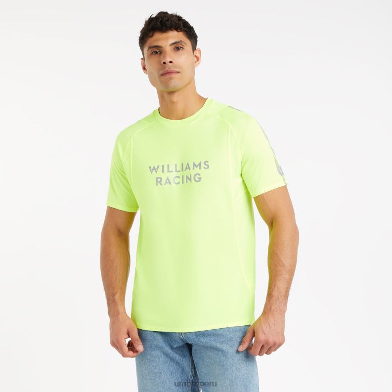 camiseta de peligro williams racing '23 unisexo Deportes 64RRH381 Umbro amarillo de seguridad