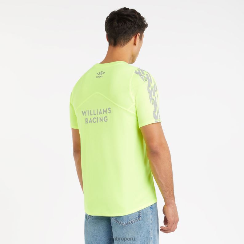 camiseta de peligro williams racing '23 unisexo Deportes 64RRH381 Umbro amarillo de seguridad