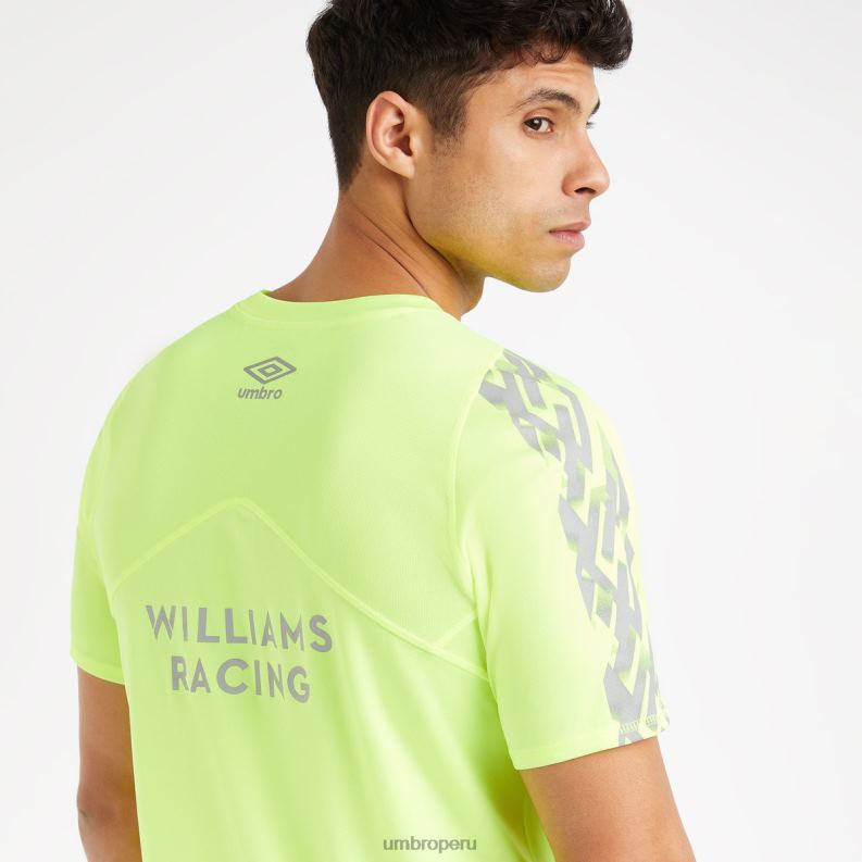 camiseta de peligro williams racing '23 unisexo Deportes 64RRH381 Umbro amarillo de seguridad